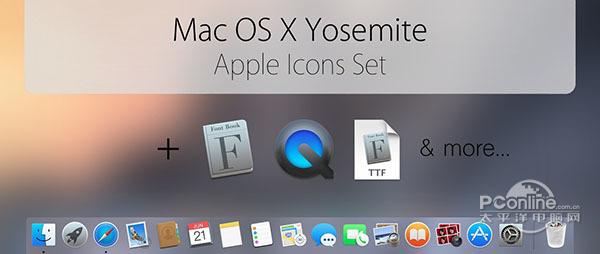 Mac OS 10.10官方图标截图