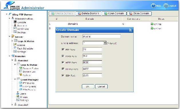 Wing FTP Server For Solaris(Intel 32-bit.) 4.4.9截图