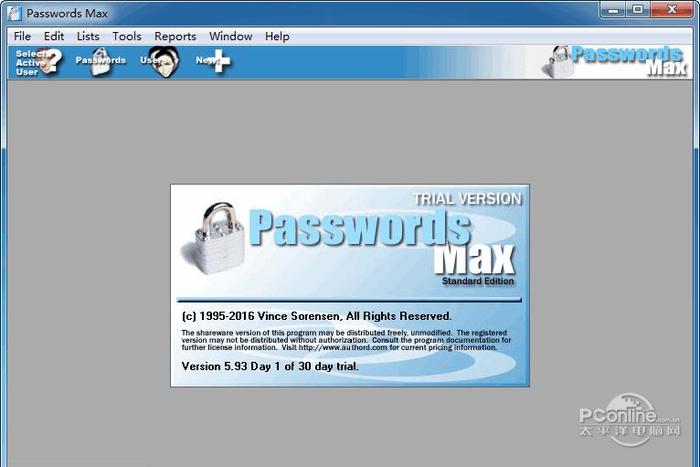 Passwords Max 5.96.6074截图