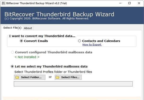 BitRecover Thunderbird Backup Wizard(数据备份软件)截图