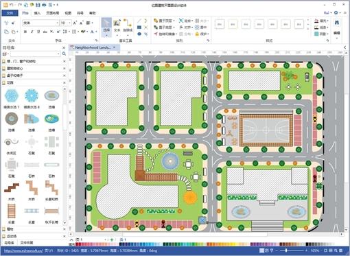 亿图建筑平面图设计软件截图