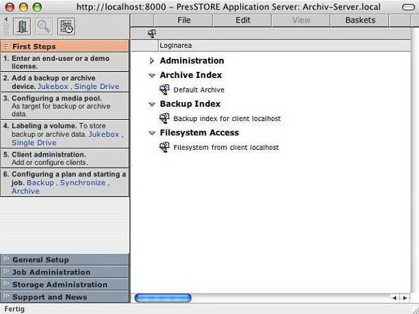 PresSTORE 5.2.1截图