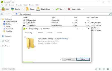 PeaZip For Linux (Qt) Portable截图