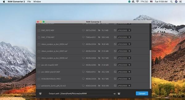 RAW Converter 2 Mac版截图