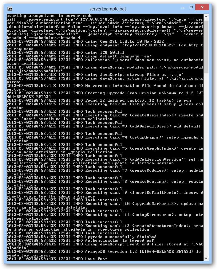 ArangoDB x64 2.6.5截图