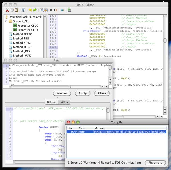 黑苹果DSDT编辑器DSDTEditor-Linux-Mac-Win