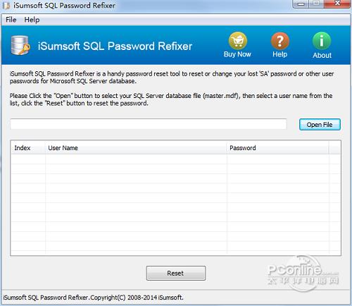 iSumsoft SQL Password Refixer 3.1.1 正式版 iSumsoft SQL Password Refixer