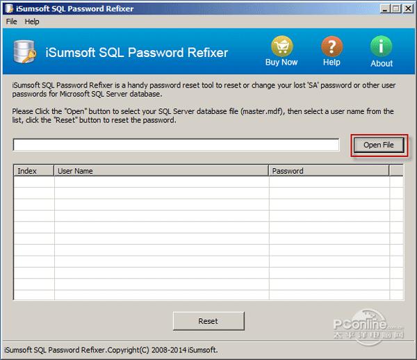 iSumsoft SQL Password Refixer截图