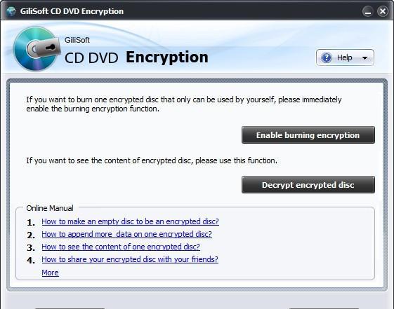 GiliSoft CD DVD Encryption截图