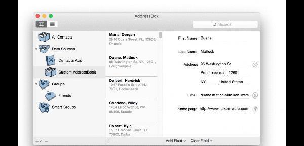 AddressBox Mac版截图
