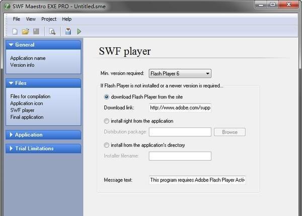 SWF Maestro EXE Pro(Flash加密软件) 2.0.6.7免费版 SWF Maestro EXE Pro(Flash加密软件)
