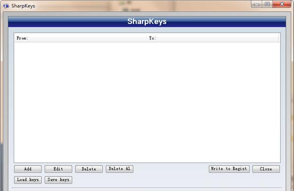 sharpkeys(键盘按键修改软件) 3.9.0.0 绿色版 sharpkeys(键盘按键修改软件)