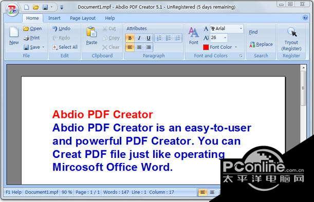 Abdio PDF Creator 6.86 Build截图