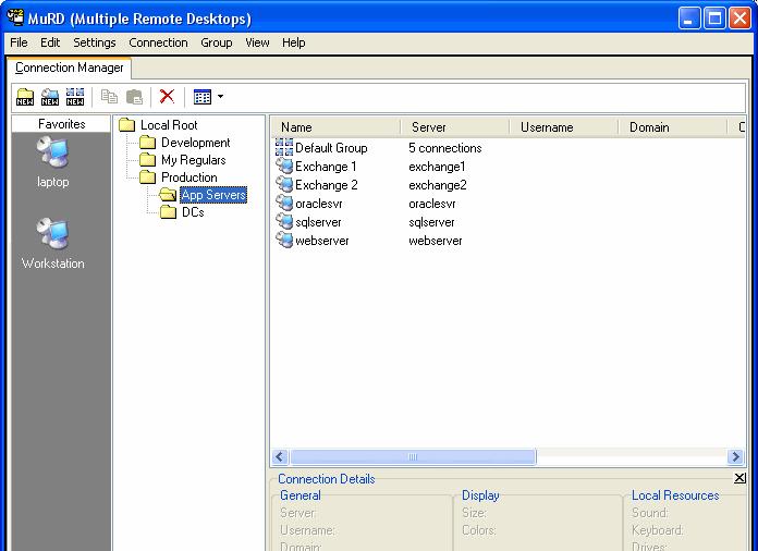 Multiple Remote Desktops 2.1.1.2 Multiple Remote Desktops