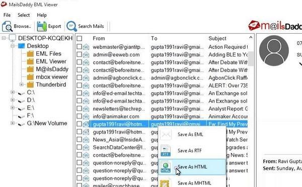 MailsDaddy Free EML Viewer(EML文件查看器)