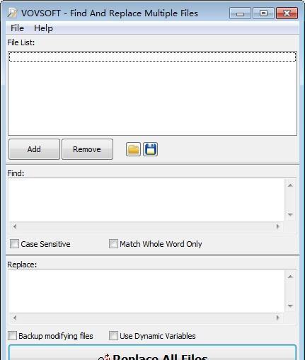 Find And Replace Multiple Files(文本查找和替换)