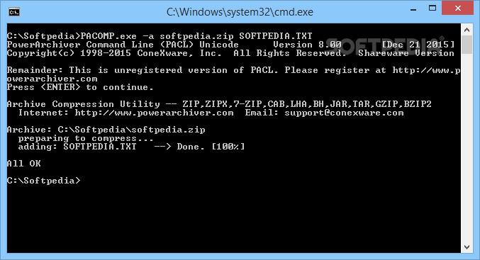 PowerArchiver Command Line 6.02截图