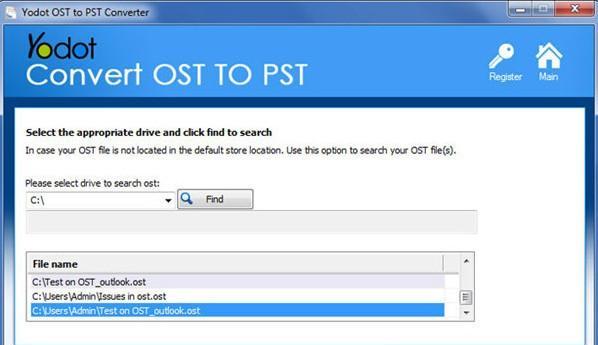 Yodot OST to PST Converter(OST转PST工具)截图