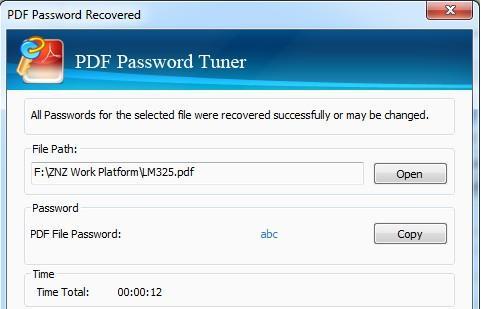 Cocosenor PDF Password Tuner(PDF密码恢复工具)截图