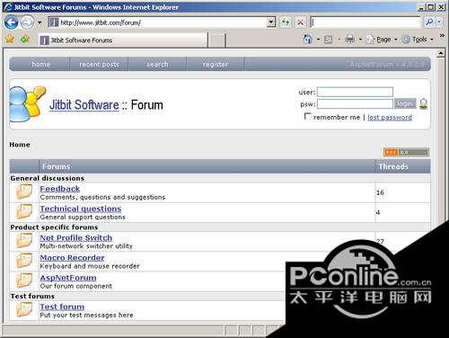 Jitbit AspNetForum 7.3.6截图