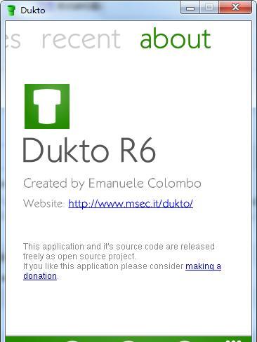 Dukto R6(局域网互传软件)截图