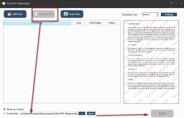 Free PDF Watermark(PDF水印工具)