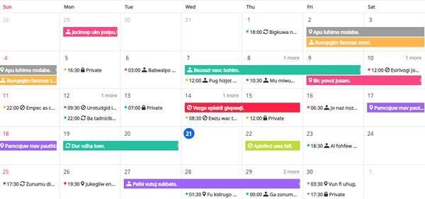 tui calendar(JavaScript日程表)