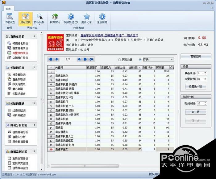 添翼淘宝直通车优化助手 打造爆款神器 2.0截图