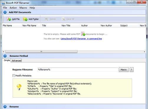 Boxoft pdf Renamer(PDF文件重命名软件)截图