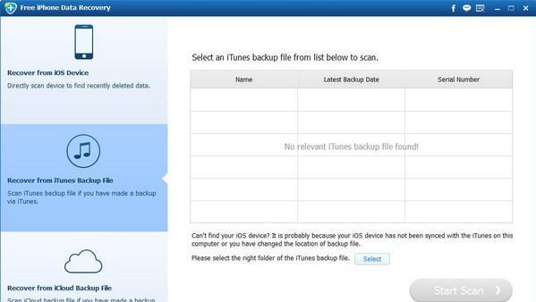 Free iPhone Data Recovery(iPhone数据恢复工具) 3.8.0 官方版 Free iPhone Data Recovery(iPhone数据恢复工具)