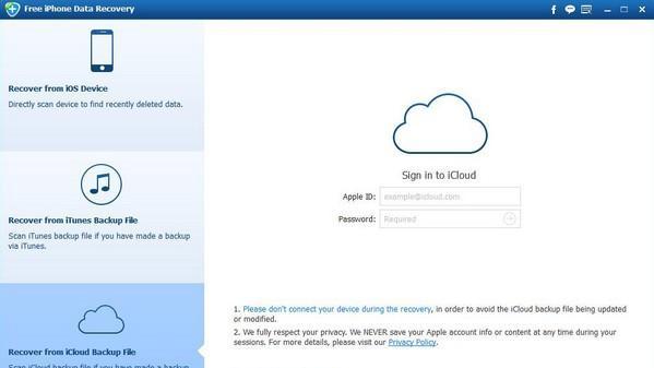 Free iPhone Data Recovery(iPhone数据恢复工具) 3.8.0 官方版 Free iPhone Data Recovery(iPhone数据恢复工具)