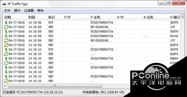 IP Traffic Spy(网络流量监控器) 1.0.0.9 中文版 IP Traffic Spy(网络流量监控器)