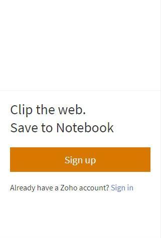 Notebook Web Clipper Chrome插件截图