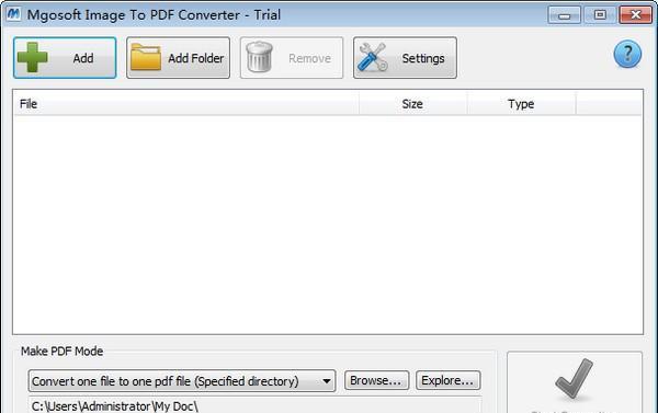 Mgosoft Image To PDF Converter(图片转PDF工具)截图