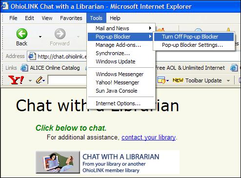IE Popup