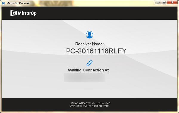 mirrorop receiver电脑端 v0.2.17.8
