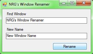 Window Renamer 1.0