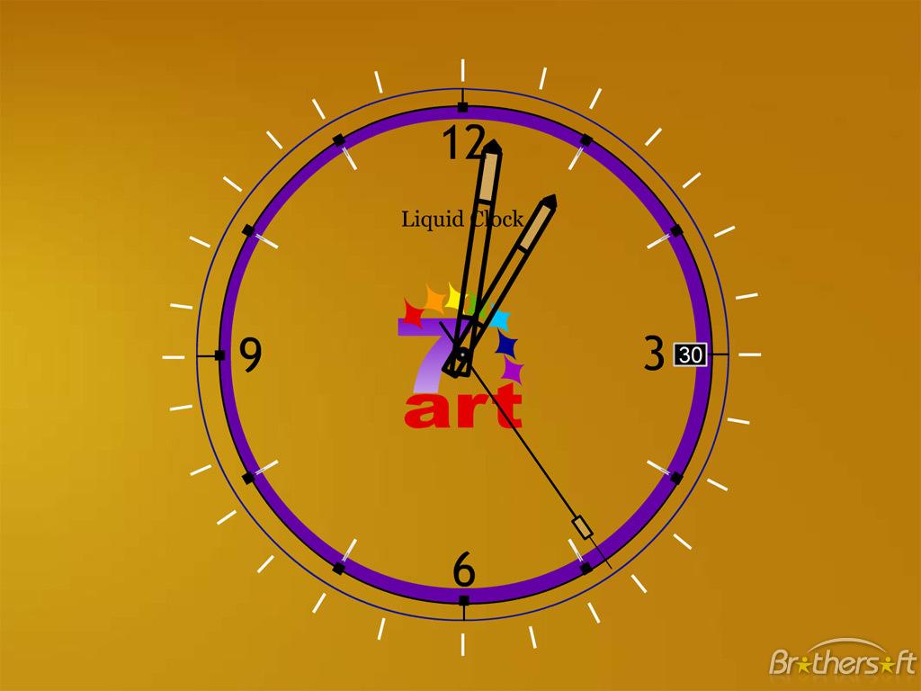 Liquid Gold Clock