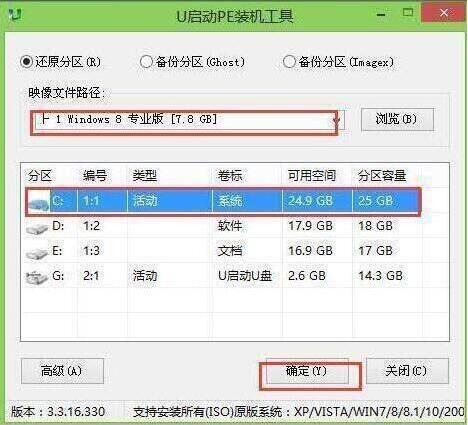 火影巴雷特b9笔记本使用u启动u盘安装win8系统教程