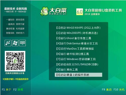 使用大白菜u盘重装win7教程
