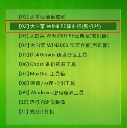 分享大白菜装机工具u盘装win10教程