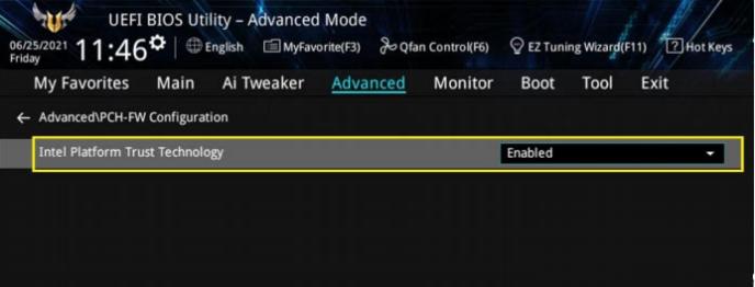 怎么开启华硕tpm模块 演示华硕tpm模块怎么开启