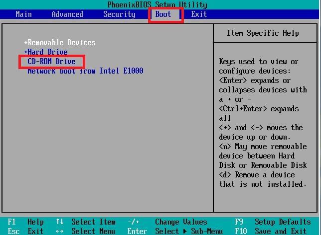 光盘安装win7 32正版安装盘启动教程