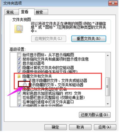主编教您怎么显示win7隐藏文件