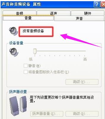电脑没有音频设备怎么办,小编教你解决电脑没有音频设备