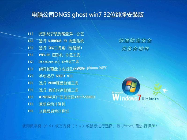 电脑公司ghost win7 iso推荐