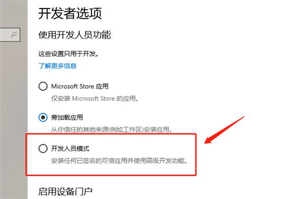 Win10怎么开启开发人员模式?