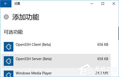 Win10内置的OpenSSH怎么安装？