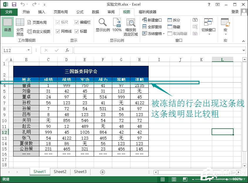 Excel怎么冻结窗口？Excel冻结首行和首列的方法