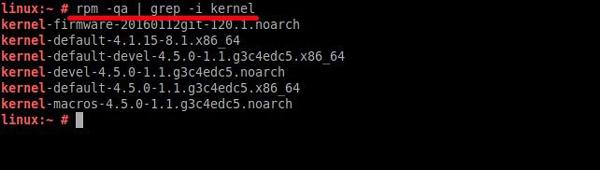 Linux查看系统已安装内核的操作方法